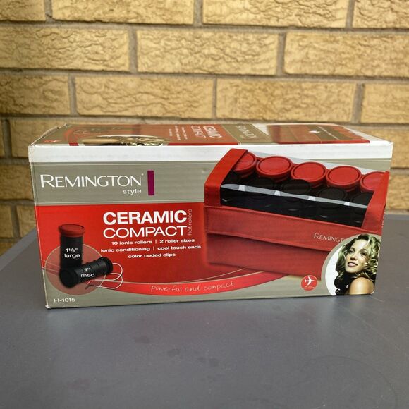 Remington Other - Remington Compact Ceramic Hot  Rollers Cool Touch 2 Sizes 10 Rollers H-1015